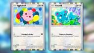 Igglybuff and Azurill's cards in the game (Image via The Pokemon Company)